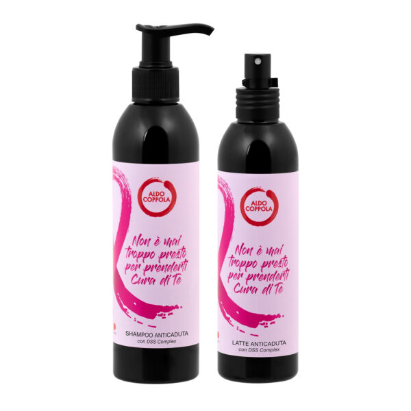 Beauty Kit Anticaduta Pink Line Shampoo e Latte