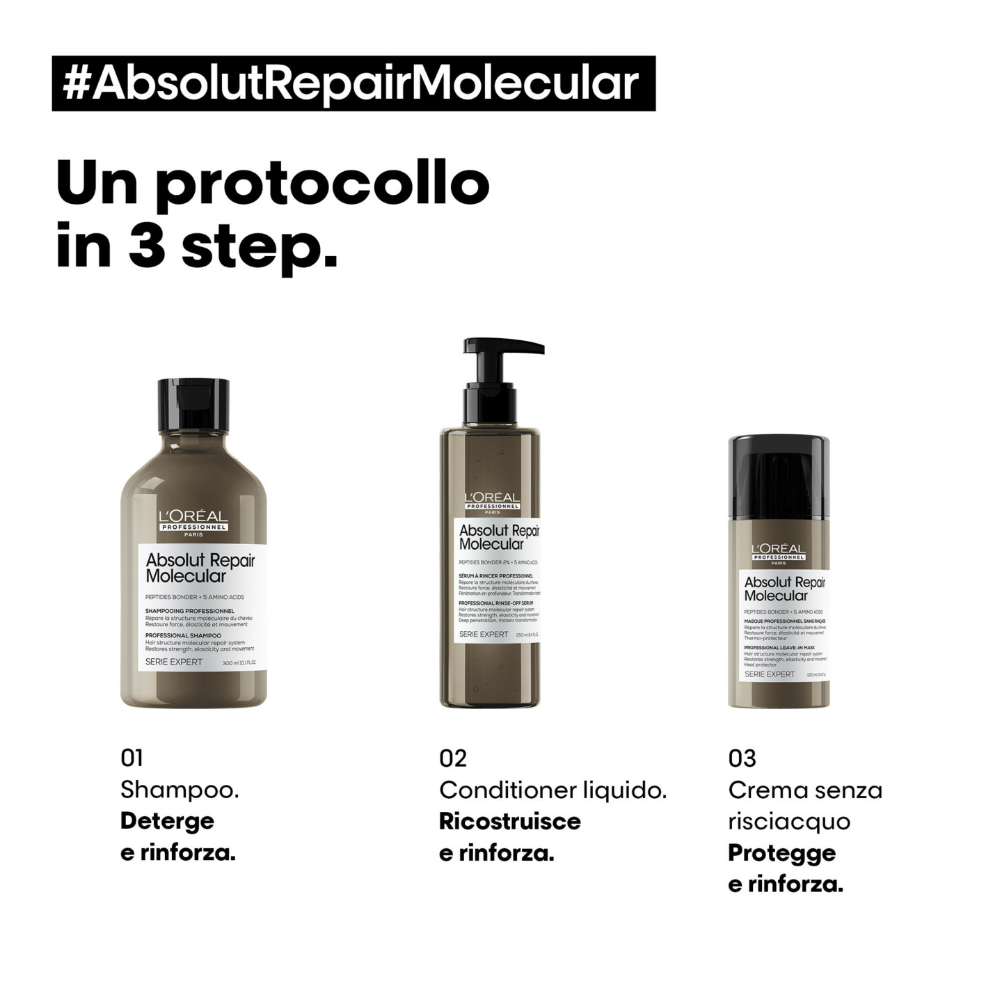 Absolut Repair Molecular Beauty Kit per capelli fini - Aldo Coppola